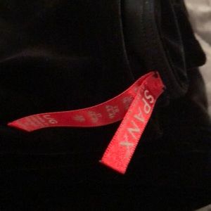 SPANX large black velvet pants